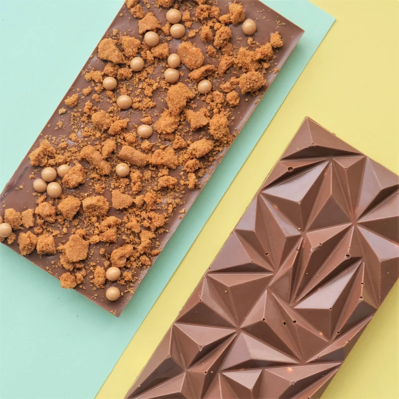 Cioccolato al latte, speculoos, caramello & fior di sale