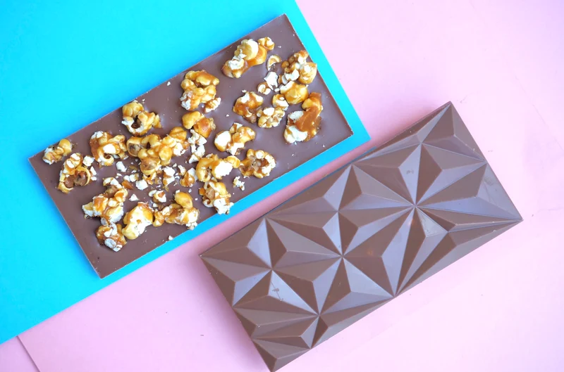 Cioccolato al latte & pop corn caramellato