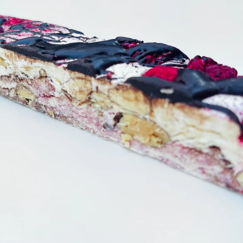 Barretta Torrone Lampone e Cacao