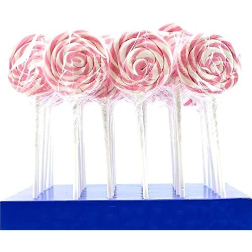 Lecca Spirale Rosa e Bianco 36pz 40gr. - Rossini
