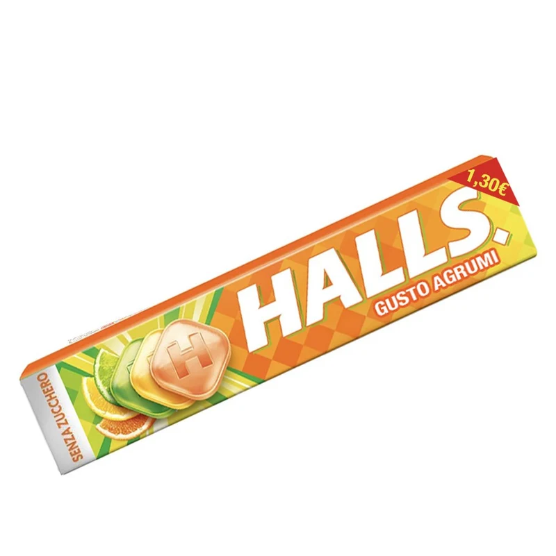 Halls Senza Zucchero Gusto Agrumi - 20Pz