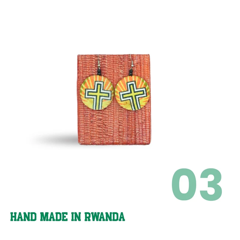 Orecchini in Stoffa Wax
