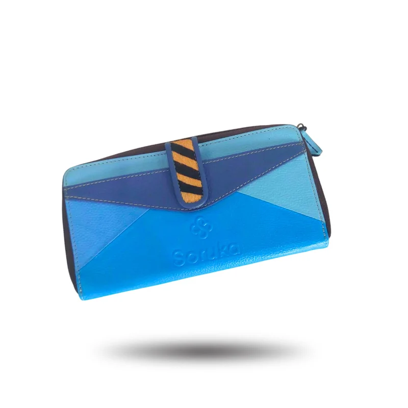 Portafoglio Lina Azzurro