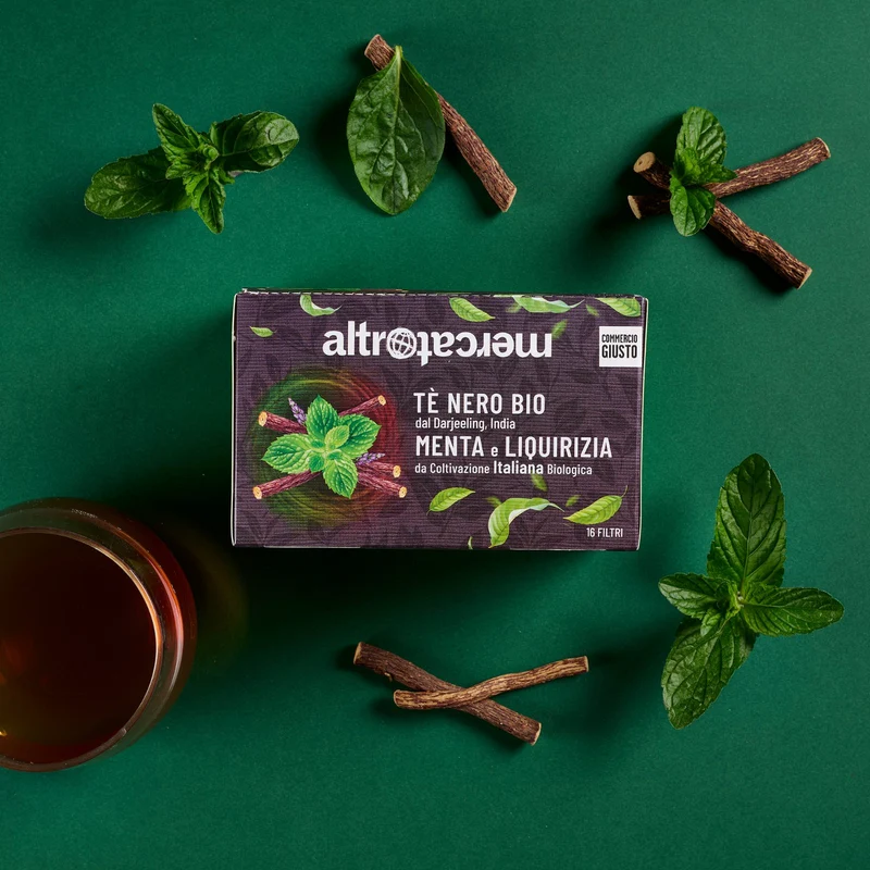 Tè Nero Darjeeling Menta e Liquirizia - Bio