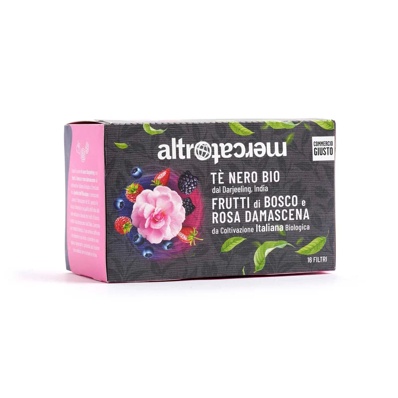 Tè Nero Darjeeling Frutti di Bosco e Rosa Damascena - Bio