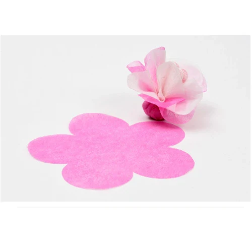Silk Paper Rosa Fustellata Fiore