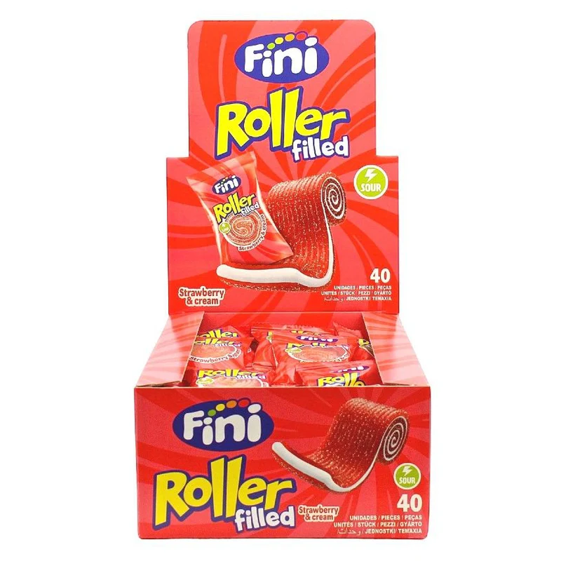 Roller Fragola Ripieno Fini 40pz