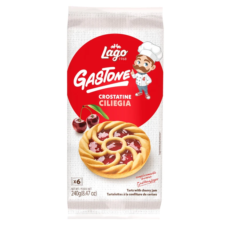 Crostatine Ciliegia Gastone Lago 6pz