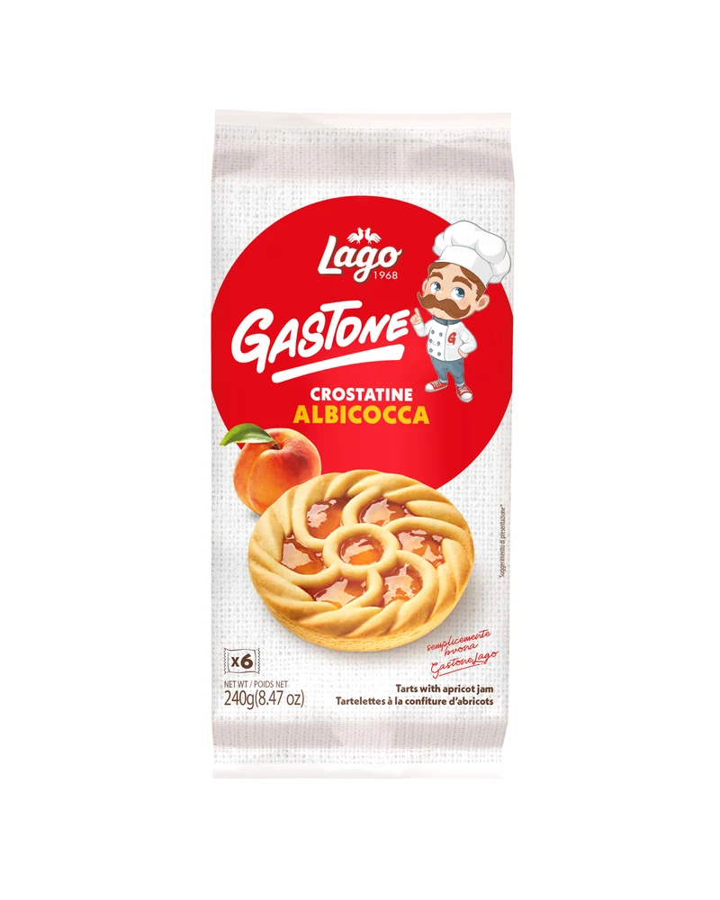 Crostatine Albicocca Gastone Lago 6pz