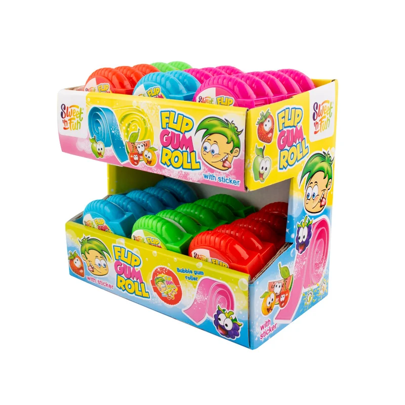 Giochi da Banco Rolli Gum Flip, Striscia Bubble Gum - Sweet 'n Fun Pz 30