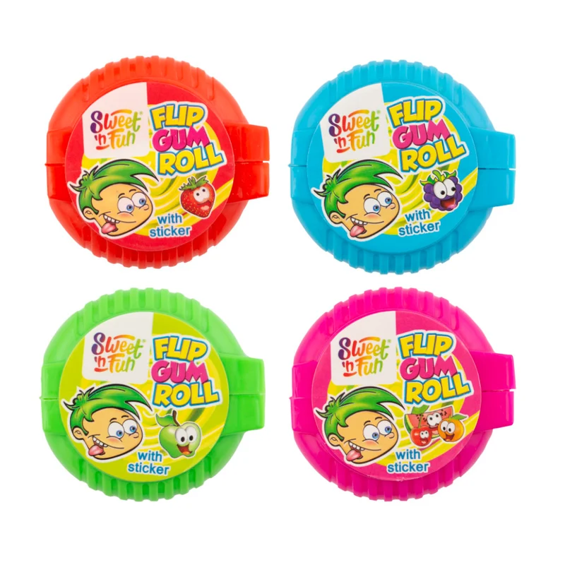 Giochi da Banco Rolli Gum Flip, Striscia Bubble Gum - Sweet 'n Fun Pz 30