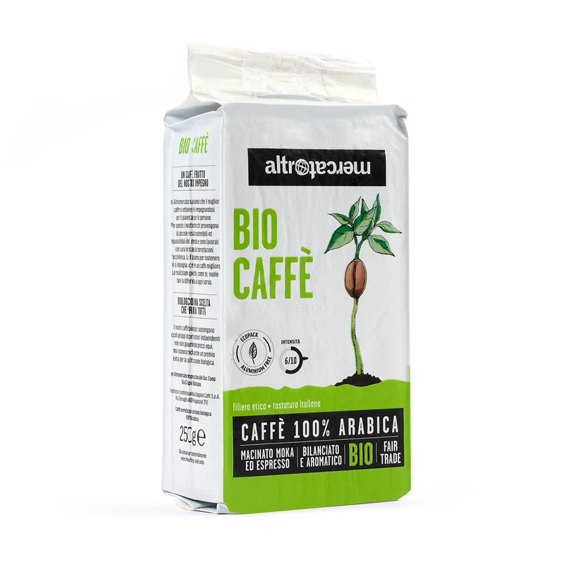 Caffè 100% arabica Biocaffè Macinato Moka - Bio