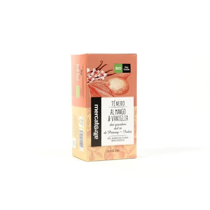 Tè Nero Mango e Vaniglia in Filtri dall'India - Bio