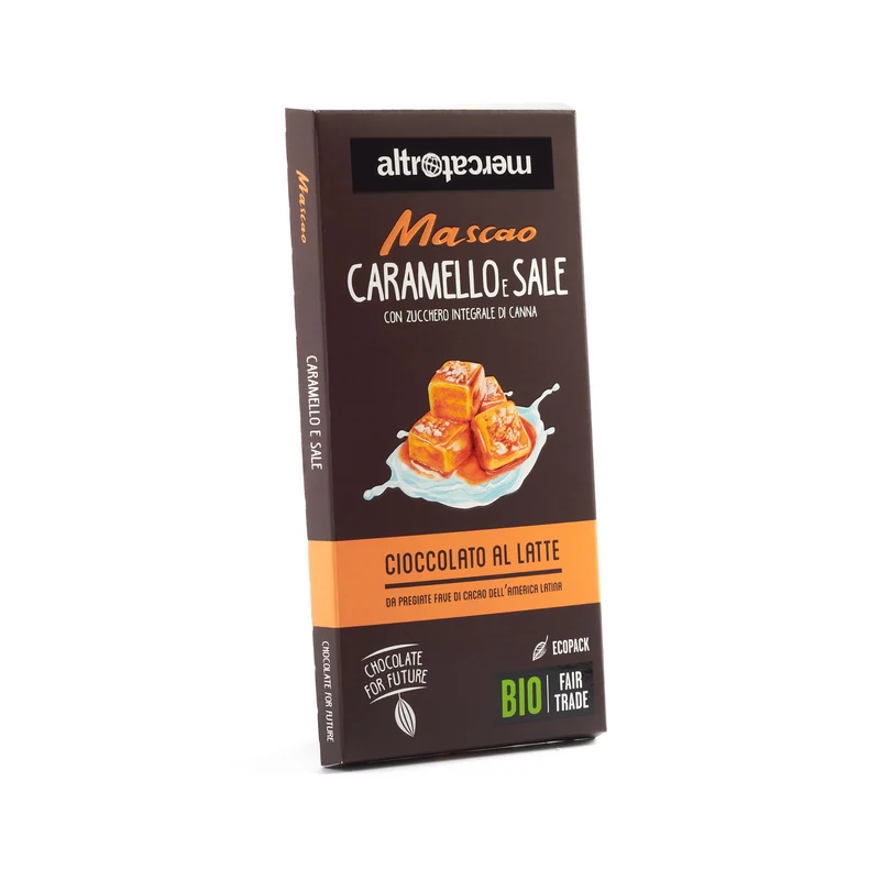 Cioccolato Mascao al Latte con Caramello e Sale - Bio