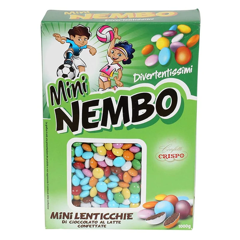 Mini Lenticchie di Cioccolato Colorate Nembo Crispo 1Kg