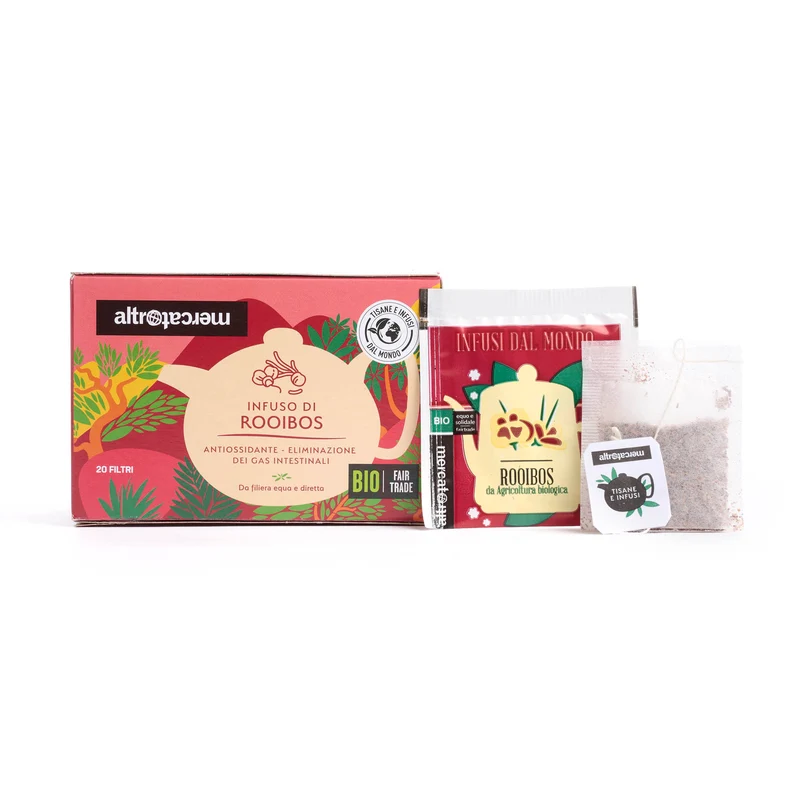 Infuso Rooibos in Bustine dal Sud Africa – Bio