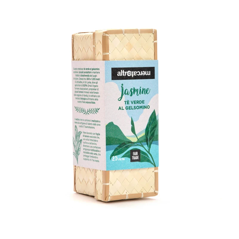 Tè Verde al Gelsomino in Filtri dallo Sri Lanka