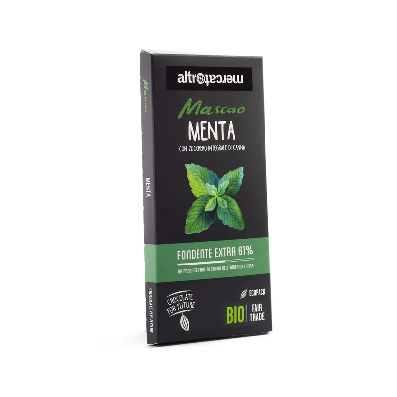 Cioccolato Mascao Fondente Extra alla Menta – Bio