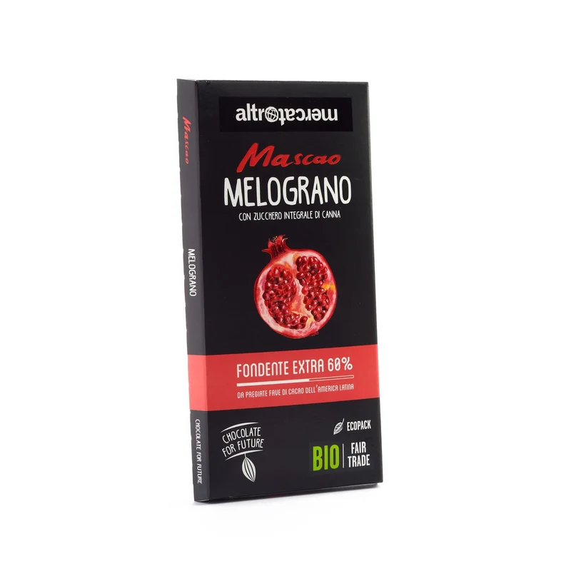 Cioccolato Mascao Fondente Extra al Melograno – Bio