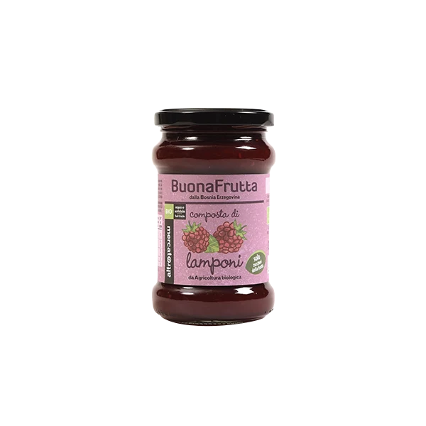 Composta di Lamponi solo Zuccheri Frutta – Bio