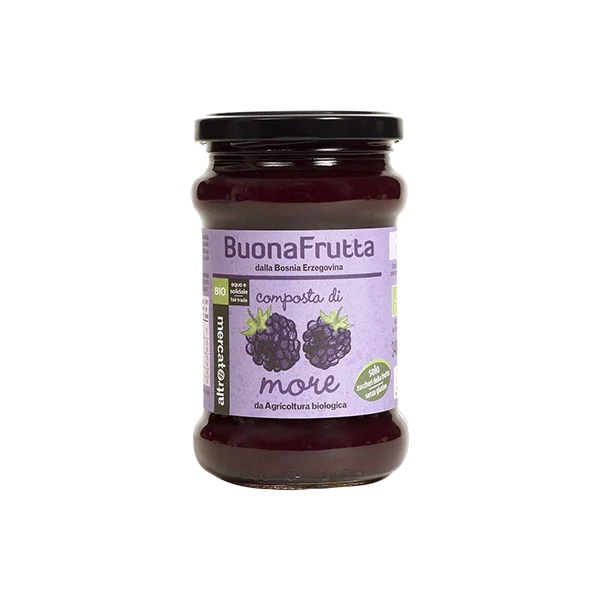 Composta di More solo Zuccheri Frutta – Bio