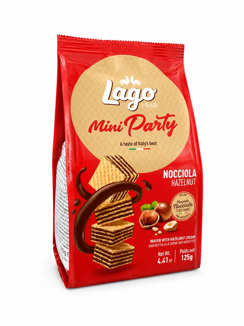 Wafer Mini Party Nocciola Lago 125gr