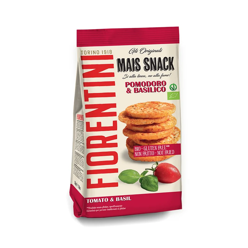 Mais Snack Pomodoro e Basilico Fiorentini - 50gr 16Pz