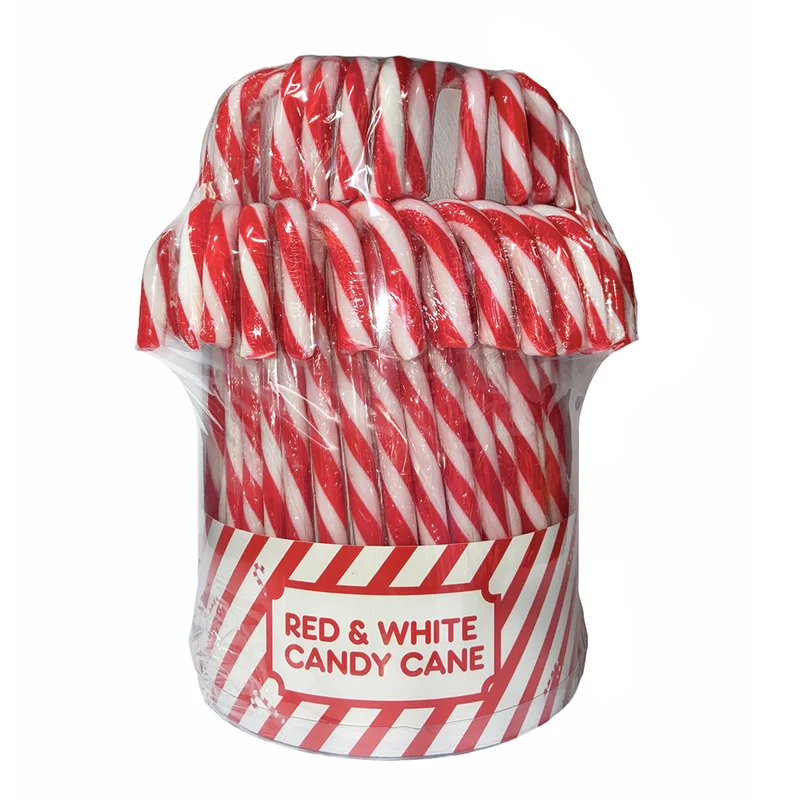 Candy Cane Lecca Maxi Manico Ombrello Bianco/Rosso 80pz 28gr. - Rossini