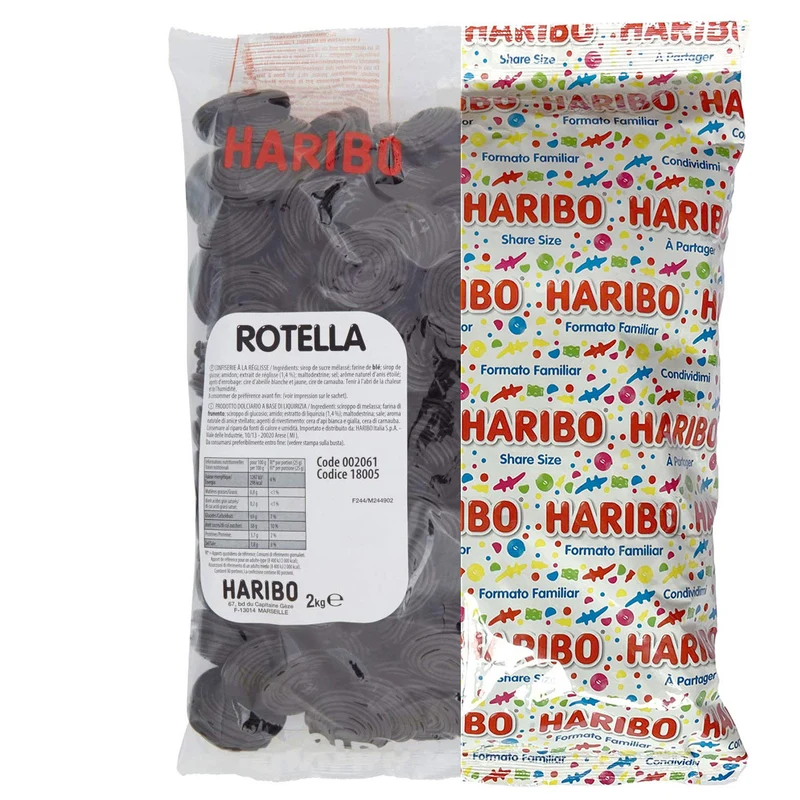 Licorice Wheels Haribo 2kg