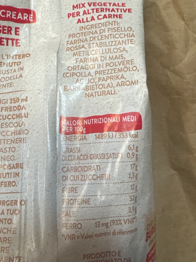 Beamy 120g - Preparato per Burger e Polpette e Ragù (+ Uovo)