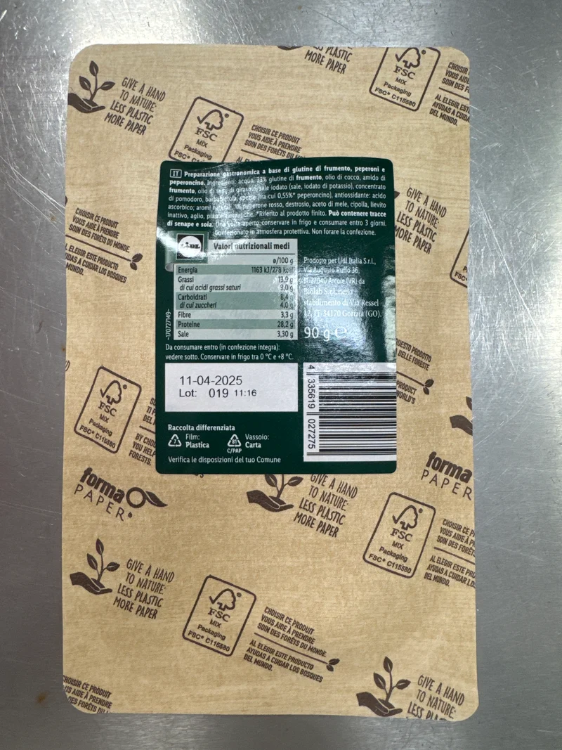 Affettato Vegetale Gusto Salame Piccante 90g