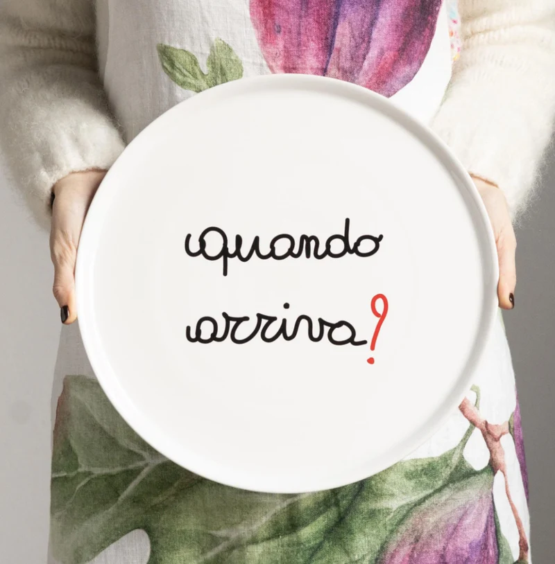 Piatto pizza - Quando arriva?